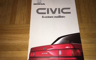 Esite Honda Civic 4-ovinen mallisto 1988
