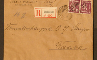 # 19000 # R-Kannonkoski kirje Helsinki - 1930