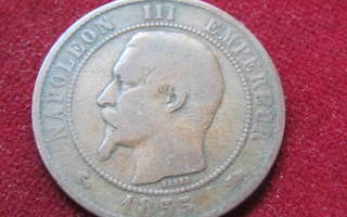 10 centimes 1855D Ranska-France