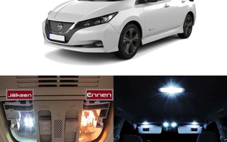 Nissan Leaf (ZE1) Sisätilan LED -muutossarja 6000K ; x9