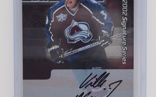 2001-02 ITG Autographs Vault black Ville Nieminen