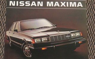 1984 Nissan Maxima esite -  ISO - 12 sivua - KUIN UUSI