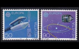 Sveitsi 1444-5 o Europa avaruus (1991)