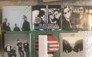 U2 x6kpl. Singlejä, promoja.