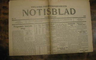 Sanomalehti: Finlands Folkkommissariats Notisblad  13.3.1918