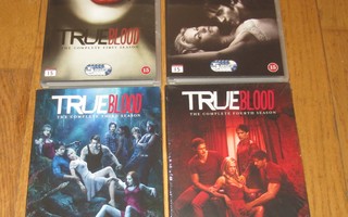 True Blood 1-4, 20 dvd-levyä yli 42 tuntia