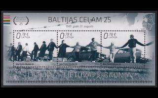 Latvia 916BL35 ** Balttian ketju 25v (2014)