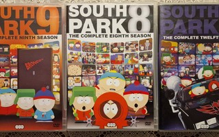 SOUTH PARK kaudet 8, 9 ja 12 - DVD boxit