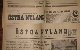 Sanomalehti  Östra Nyland   5 kpl