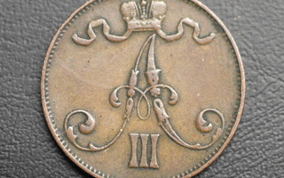 5 penniä 1889  #1648