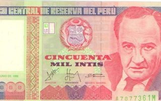 Peru 50 000 intis 1988