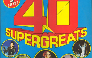 K-TEL´S 40 SUPERGREATS (2-LP), superhitit 1973-75