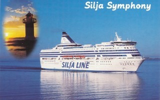 SILJA SYMPHONY - laivakortti, laivaleima