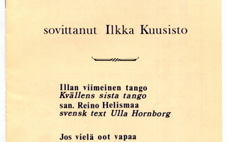 Toivo Kärki: Kaksi laulua sekakuorolle, 1980