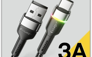 Essager USB A - USB C -datakaapeli / latauskaapeli / 1m
