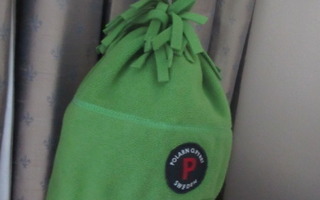 POLARN O.PYRET vihreä hattu, koko 52/54 2-6 vuotialle.