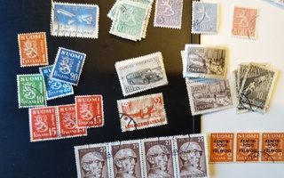 Suomalaisia postimerkkejä 35 g  1940-1990-luvuilta
