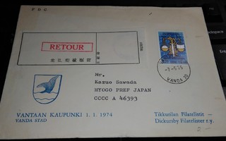 Vantaa - Japani Palautuskohde 1975 PK650/2