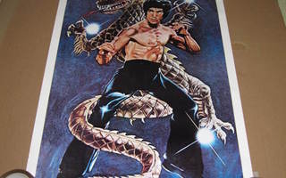 Bruce Lee Kung Fu Juliste Orig. 80-luku