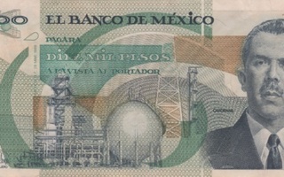 (B0078) MEXICO, 1989. 10000 Pesos. P-90c. VF