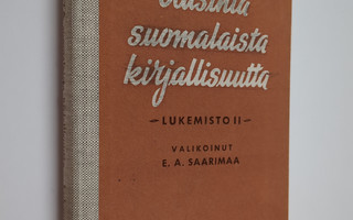 Uusinta suomalaista kirjallisuutta (lukemisto II)