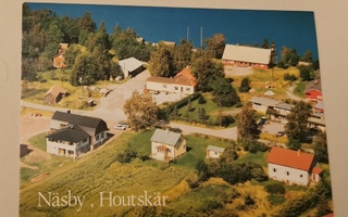 Näsby, Houtskär, maisemakortti saaristosta, kulkenut postik.