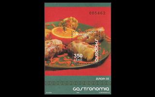 Albania 3050BL158 ** Europa gastronomia (2005)