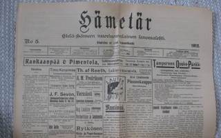 Sanomalehti : Hämetär 16.1.1912