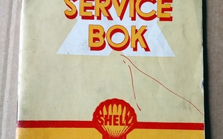 SHELL Service bok kirja 1953 - huoltamo huoltoasema