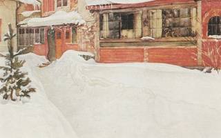 Carl Larsson -  Talo lumen keskellä