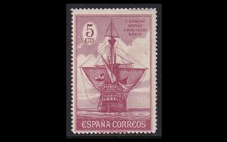 Espanja 505 ** Kolumbus 2 C lila (1930)