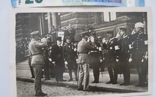 VANHA Valokuva Mannerheim Upseerit Helsinki 1919