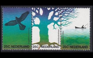 Alankomaat 1023-5ds ** Luonto ja ympäristö rivilö (1974)