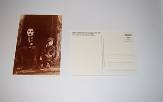 postikortti charlie chaplin und jackie coogan in the kid