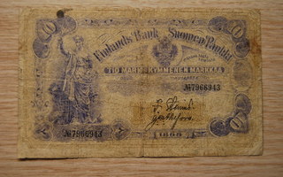 Suomi 10 markkaa kullassa 1898