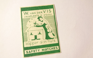 TT-etiketti W. Van Der Vis