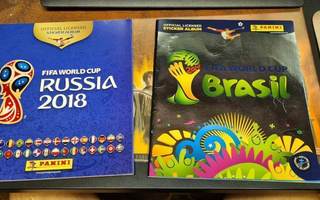 Fifa World Cup 2014 Brasil ja 2018 Russia tarra-albumit