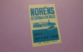 TT-etiketti Noréns Stormarknad, Gävle