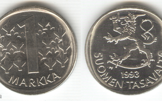 1 mk 1993 I, vanha malli UNC