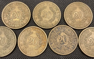 20 markkaa 1937 (kappaleittain)