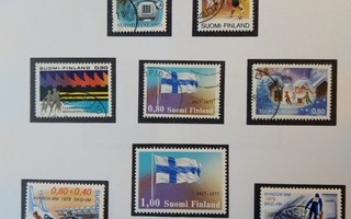 1977 Suomi postimerkki 9 kpl