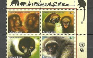 ELÄIMET apinat, eläinaiheinen sarja 4lö YK Geneve 2007 **