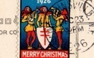 JOULUMERKKI USA 1926 / Merry Christmas - klovnit soittavat.