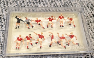 Preiser vintage miniatyyri  jalkapallojoukkue HO1:87
