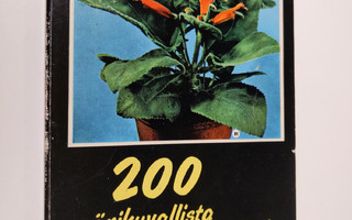 Jan Elffers : 200 värikuvallista huonekasvia sekä niitten...