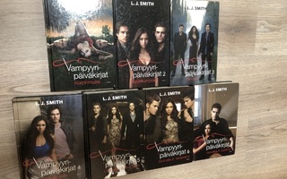 L. J. Smith Vampyyripäiväkirjat 1-7 Koko sarja!!