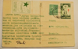 1960 Riihimäki TUB- esperanto kortti