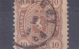 1882 10p leimattuna