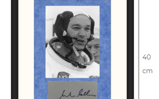 Uusi Michael Collins Apollo 11 avaruus kuu taulu kehystetty