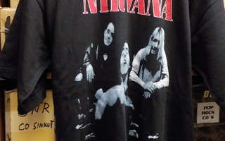 NIRVANA T-PAITA KOKO XL -90 LUVUN LOPUSTA - KÄYTTÄMÄTÖN!